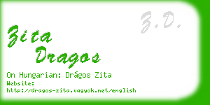 zita dragos business card